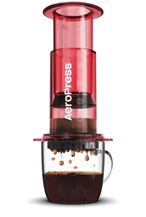 Aéropress - Coffee Maker Clear Red