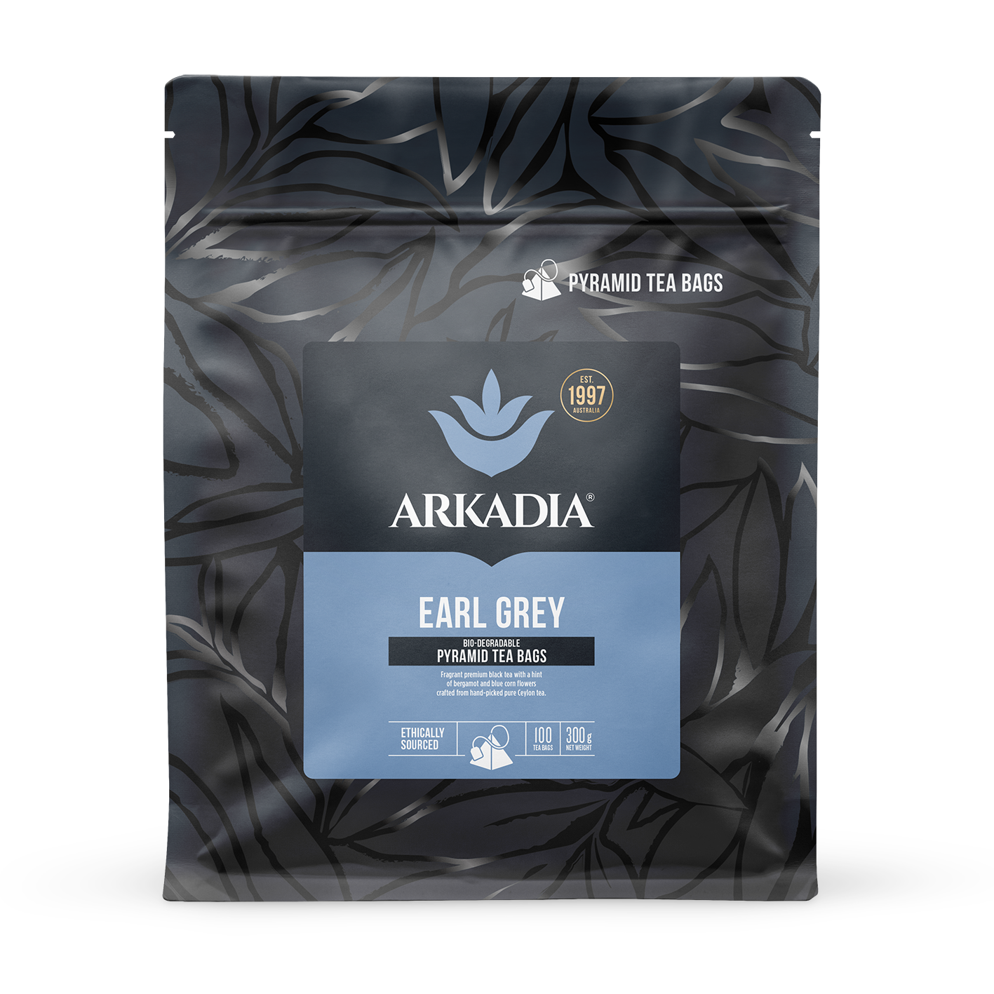 Arkadia Earl Grey Tea Pyramid Bags 300g